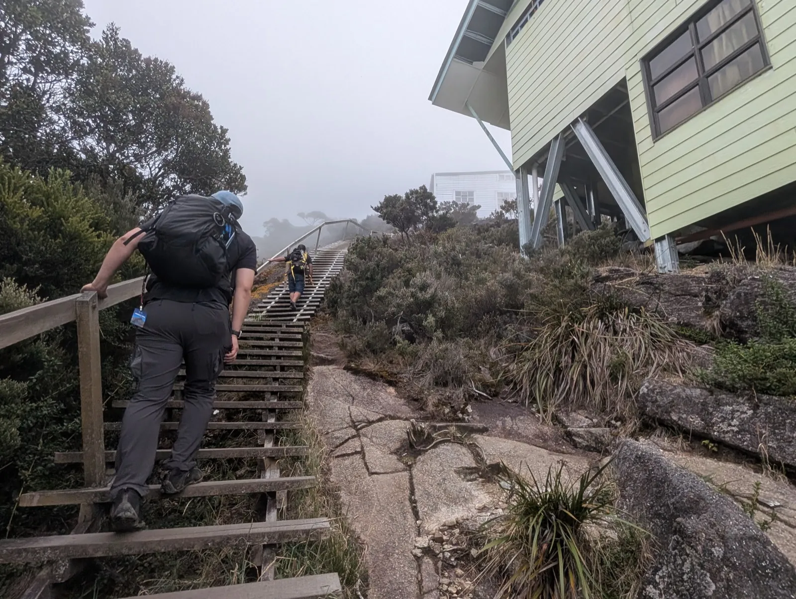 Final stairs to Laban Rata