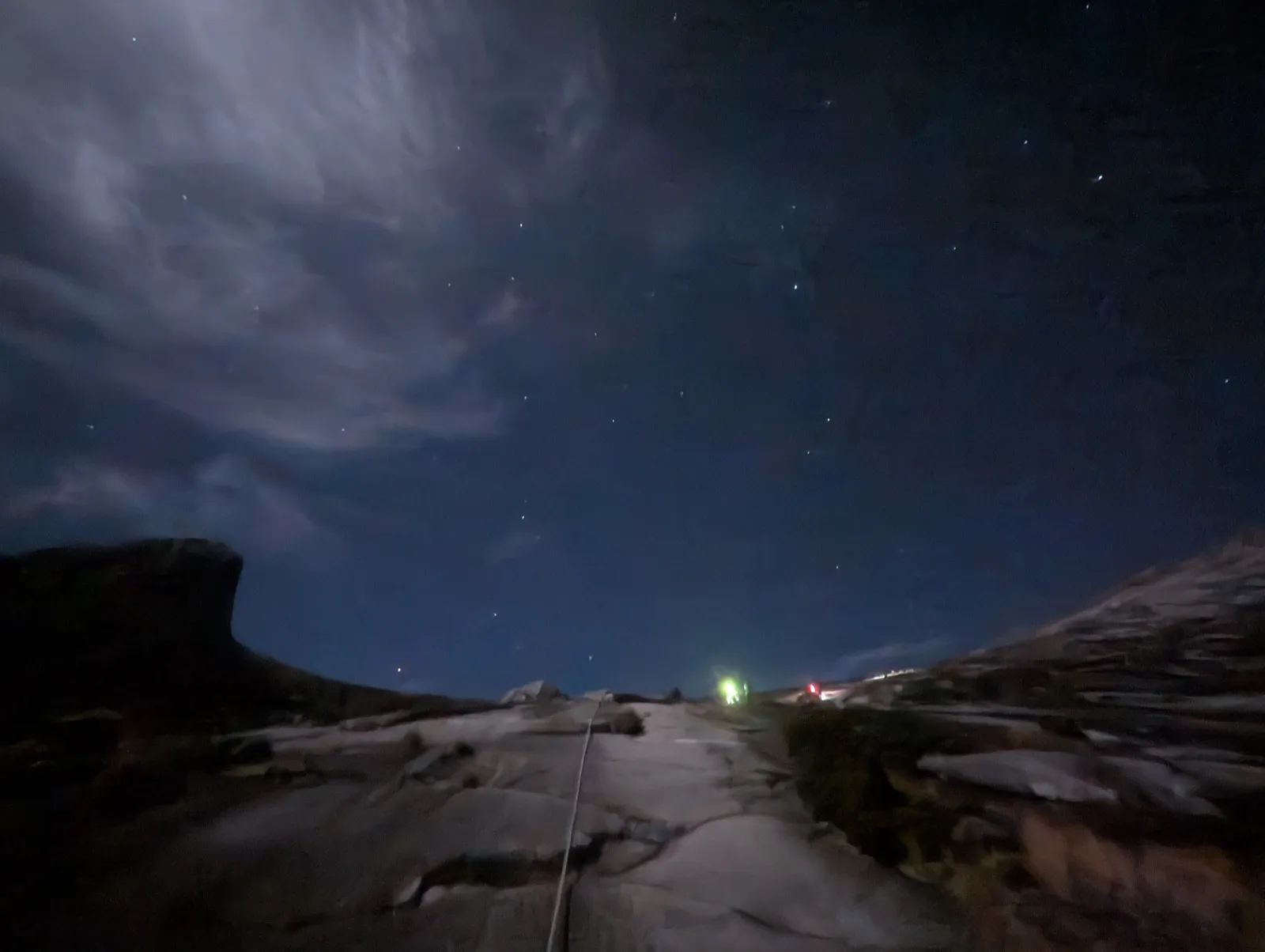 Stars and the granite slab